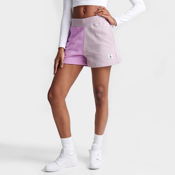 Jordan Pants - NWT! Women's Jordan Flight Fleece Color-Block Shorts Pink Purple XL